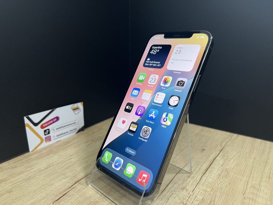 iPhone 12 Pro Max 128Gb Graphite Second-Hand Ca nou 3 ani garanție, Te