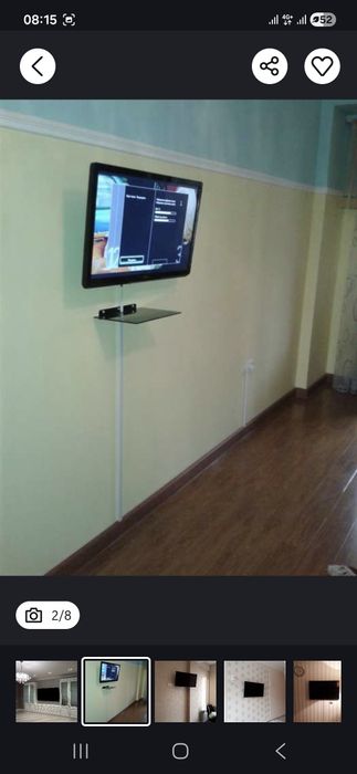 Установка телевизора на стену