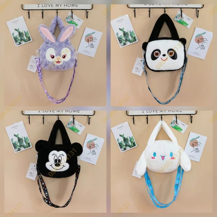 Плюшена играчка Чанта Плюшена раница Стич , Hello Kitty, Мечо Пух и др