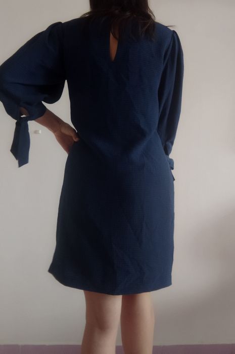 H&M Синя стилна рокля