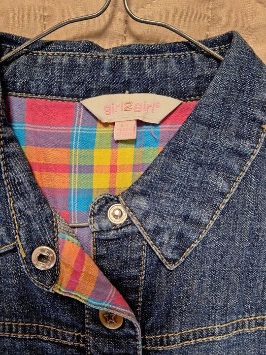 Rochita denim 8-9 ani
