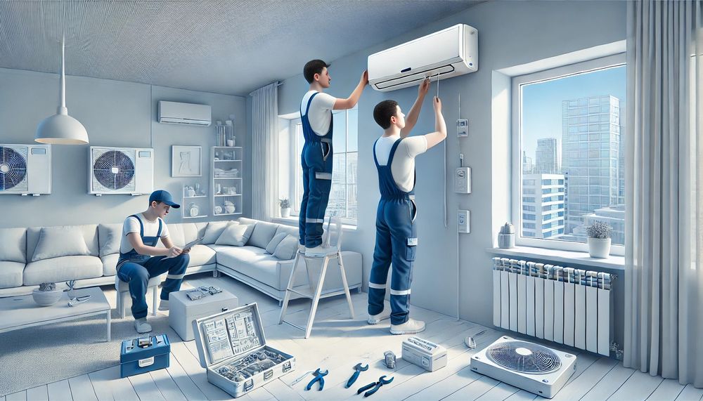 Установка кондиционера