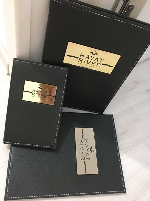 Все для вашего ресторана!Меню кожаные книги!флаера.чек книжки дизайн