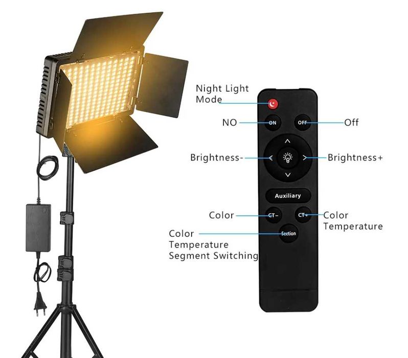 Постоянно лед осветление 50W LED Panel + 2 батерии х 2200ah