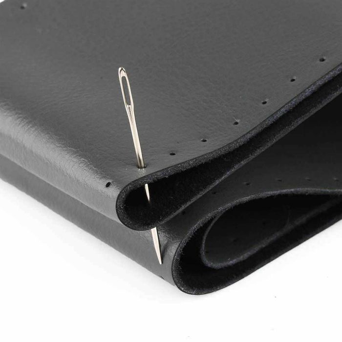 Кожен калъф за волан „направи си сам“ - естествена кожа, размер M с игла и конец