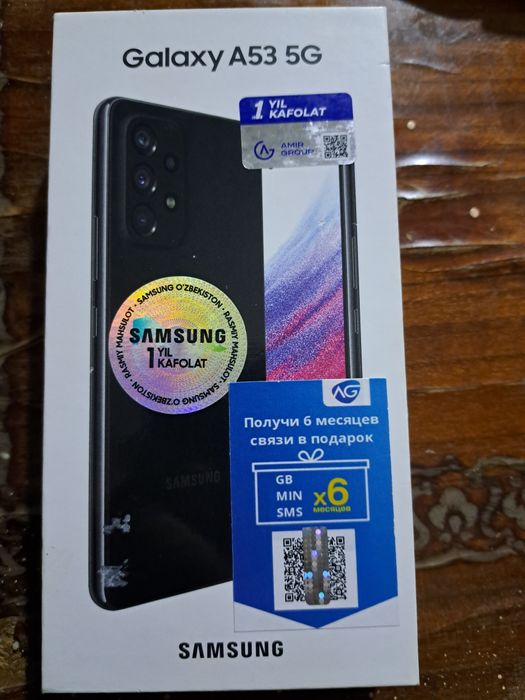 Samsung a 53 5g yangi karobka dakument bor