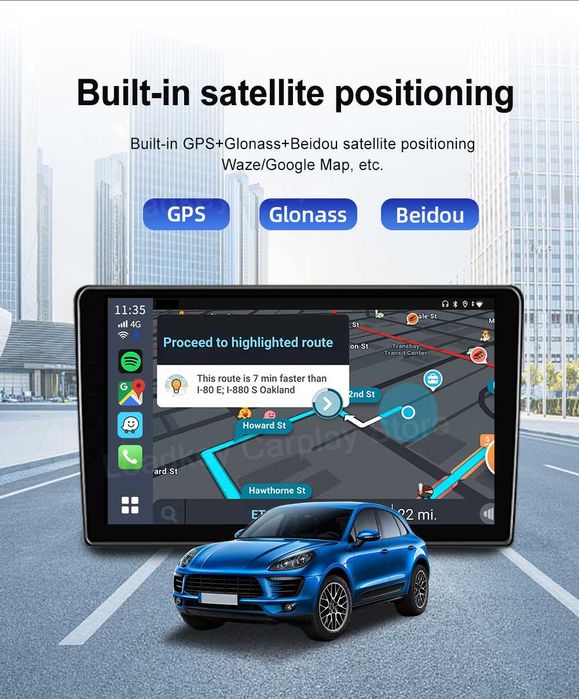 Android 13 4G GPS bluetooth 4GB+64GB CarPlay/Android Auto wireless