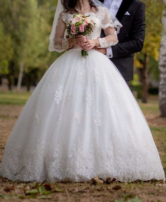 Rochie de mireasă mărime 34-36 Andre & Nicolas Collection