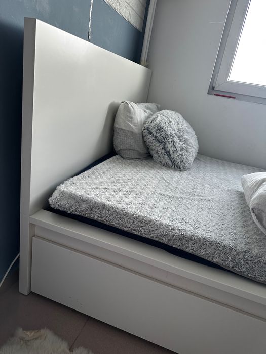 Спалня с матрак и подматрачна рамка, 120 см-Икеа