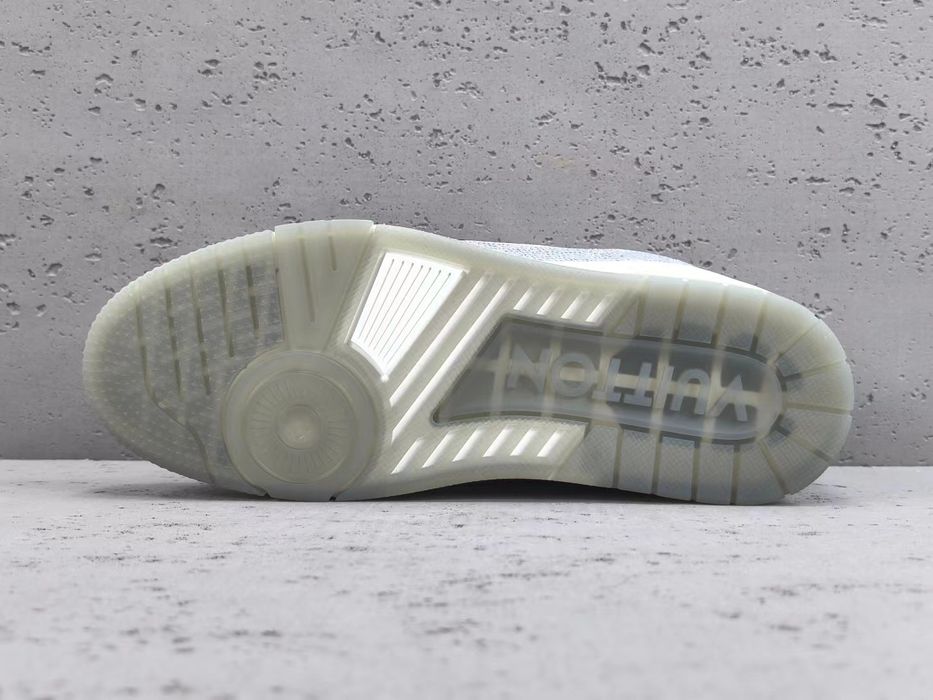 Louis Vuitton Trainer – White & Silver Rhinestone Edition