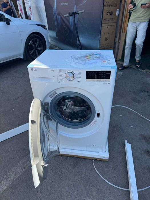Стиральная машина LG 8кг F2V5PS0W AI DD Inverter Steam ThinQ