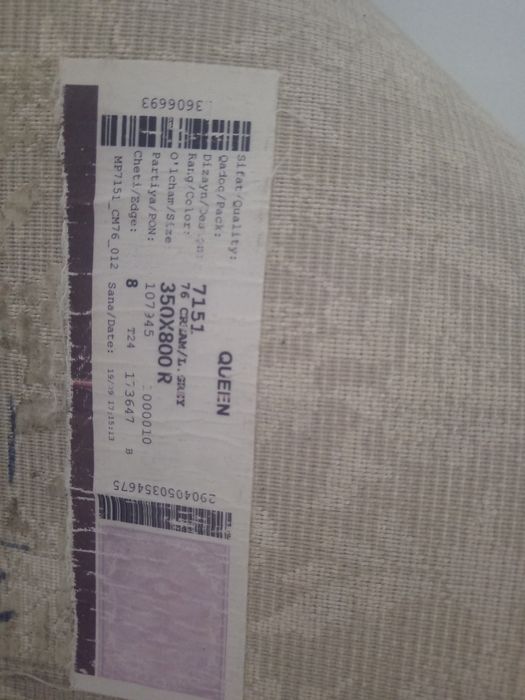 Gilam akril 100% Nomi QUEN Razmer 3.5x8