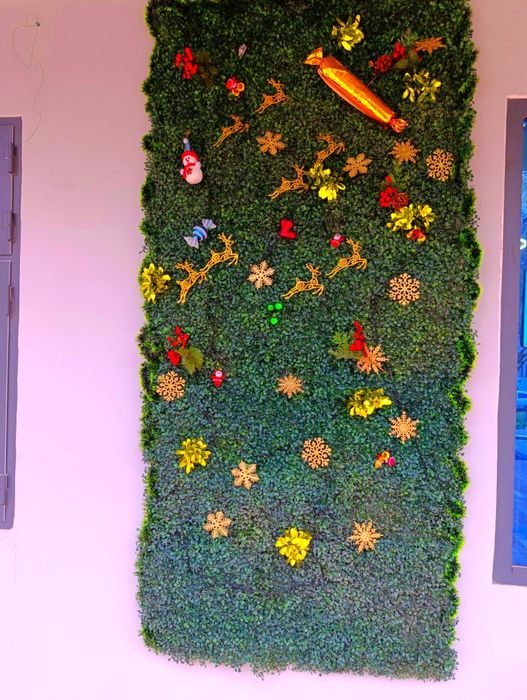 Панно из искусственных растений