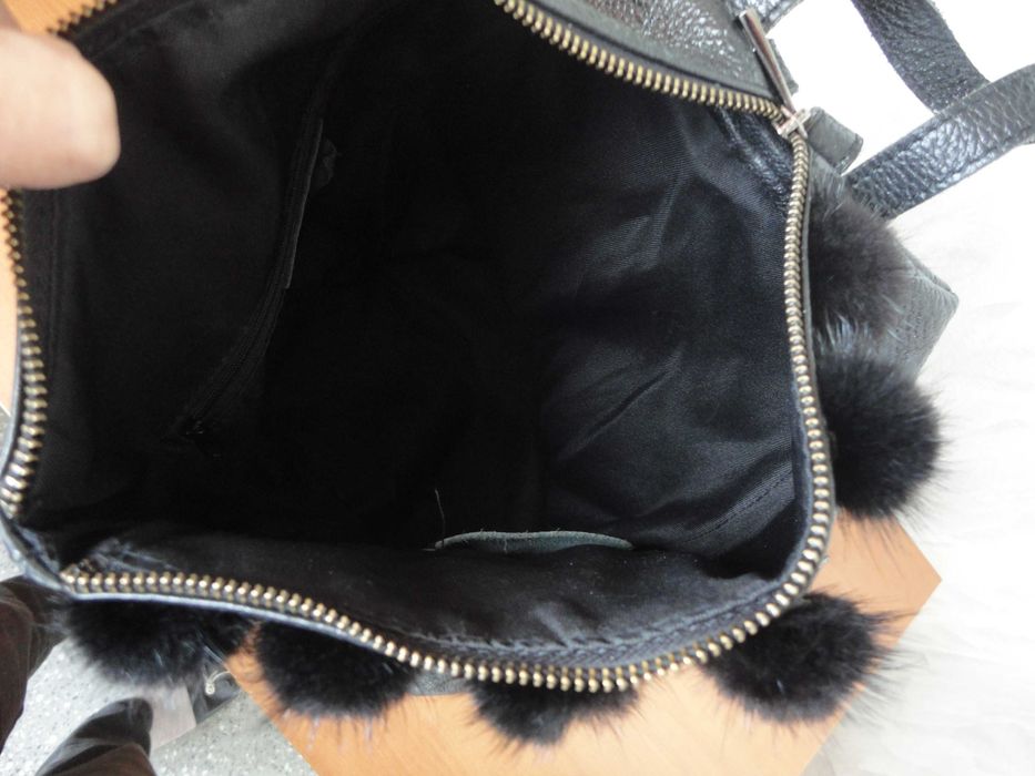 Естествена кожа/дамска чанта/раница