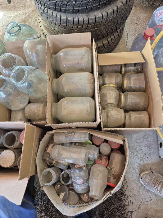 Стеклянные банки, разные