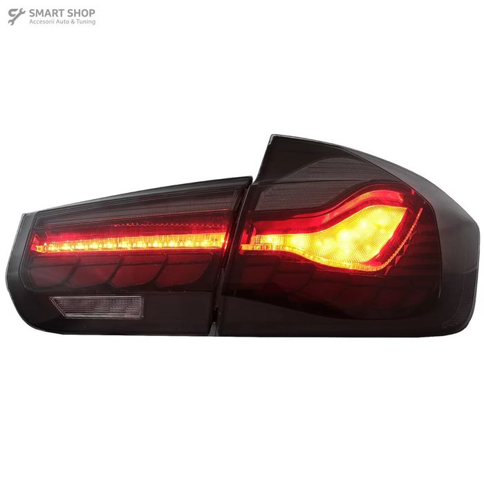 Stopuri OLED BMW Seria 3 F30 (2011-2019) F35 F80 Rosu Fumuriu M4 Desig