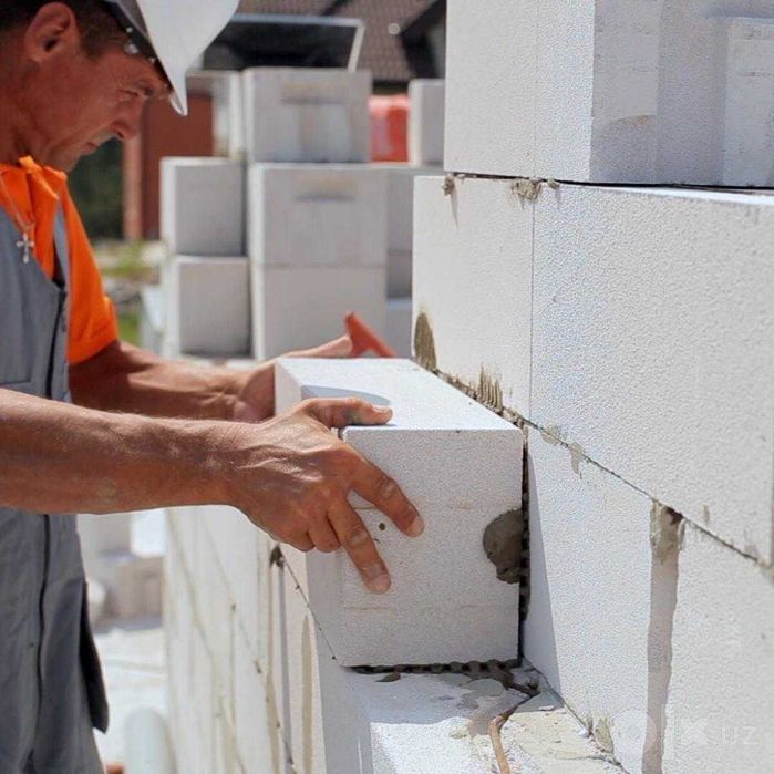 Gazoblok terish bo'yicha ustalar kerak!