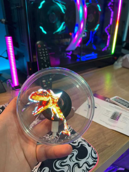 Holograma 3D , difuor, remote,  IOS, Android, PC, Blueetooth, usb,  SD
