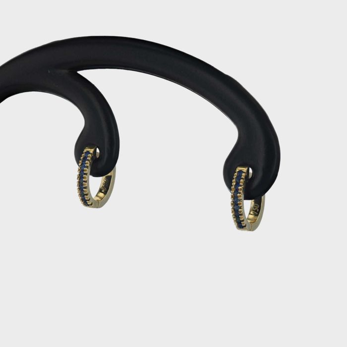 Cercei din aur galben 18k cu safire(bebelusi)-cod 3239, 3243