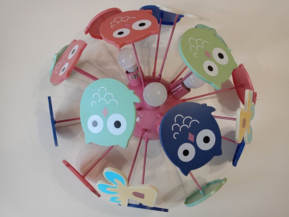 Детски полилей / Осветително тяло Бухали