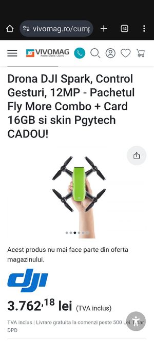 Drona dji spark verde