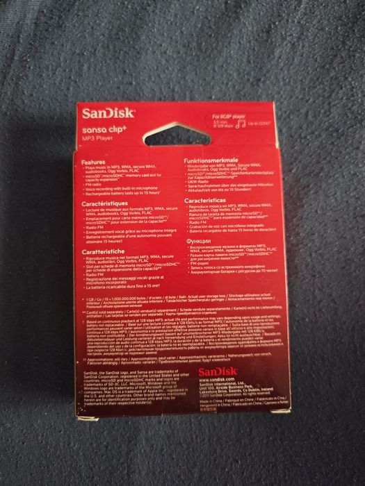 Sandisk Sansa + ,8 gb,sigilat