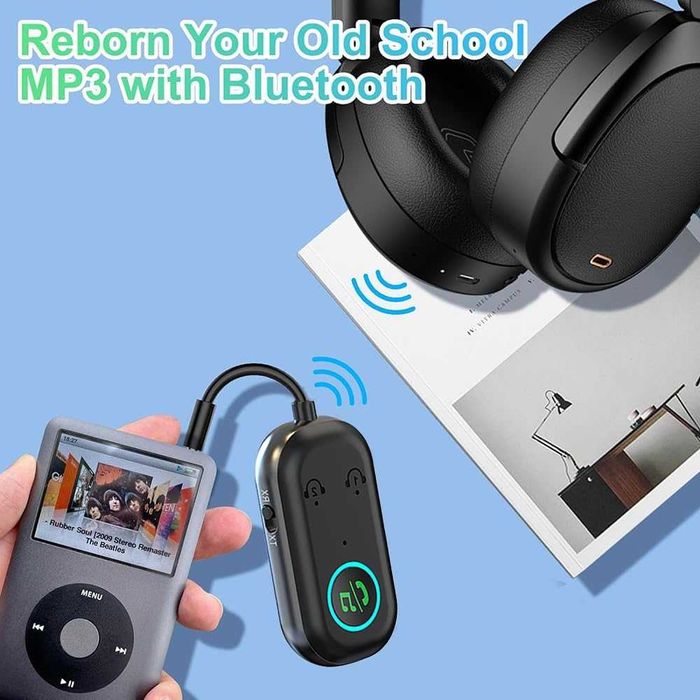 2-в-1 Bluetooth предавател-приемник за самолети