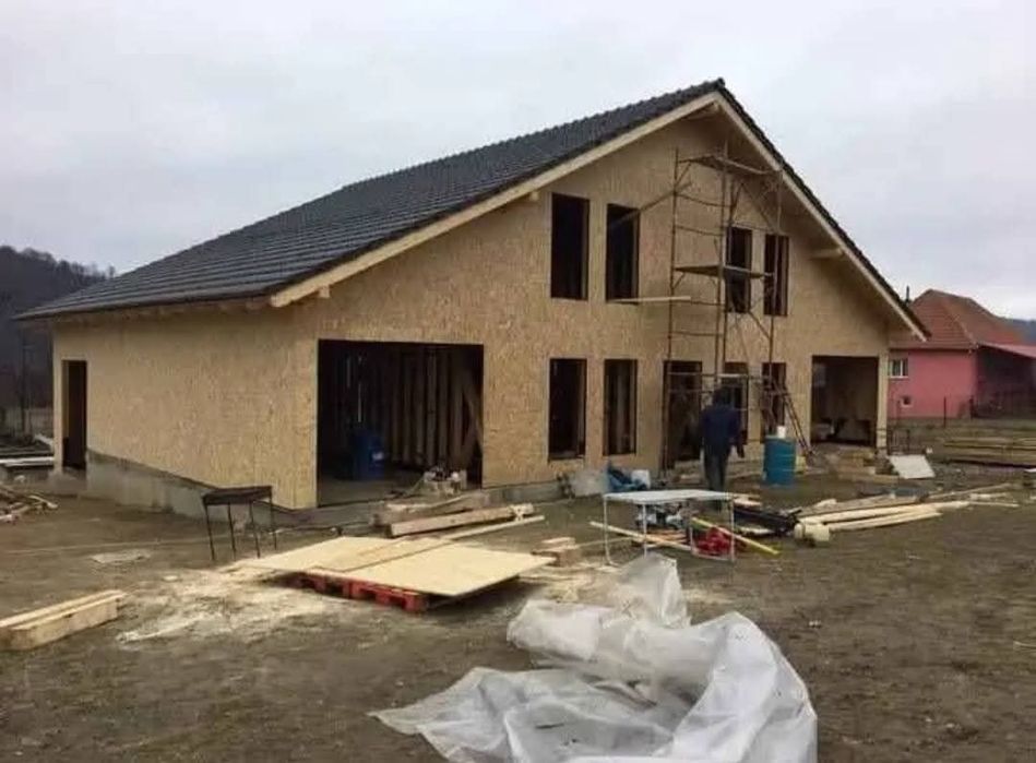 Vând case modulare din lemn masiv cabane tip A