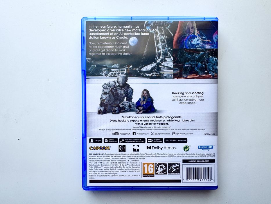 Pragmata. Диск PS5. Игры playstation PS5 PS4