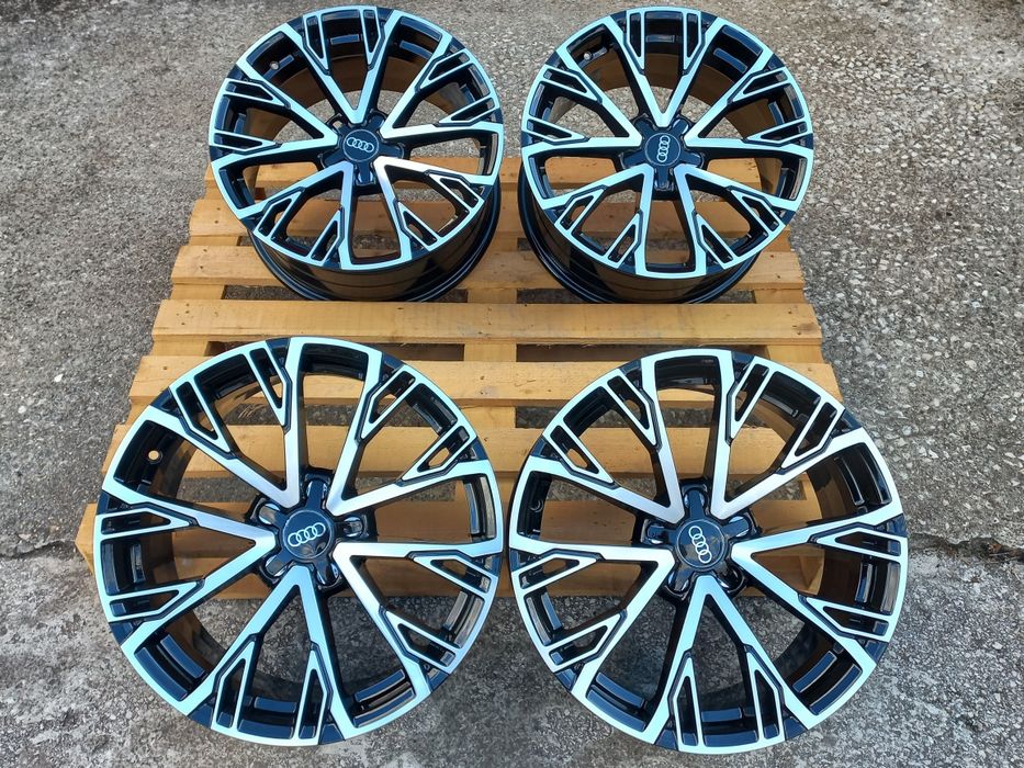 18"Audi Black Polish 8ж ет35 А3 А4 А5 А6 А7 А8 Q3 Q5 Чисто Нови.
