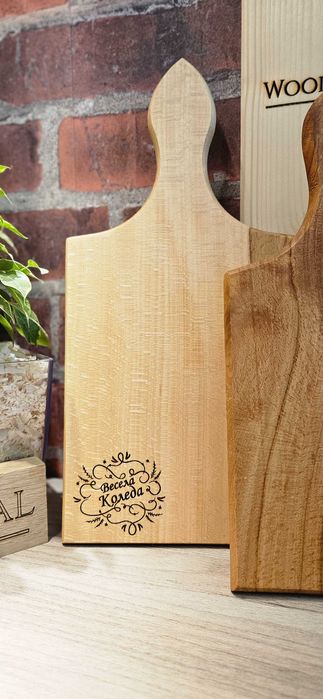 Коледни, ловни и рибарски дъски от бук с гравюра – 20 лв