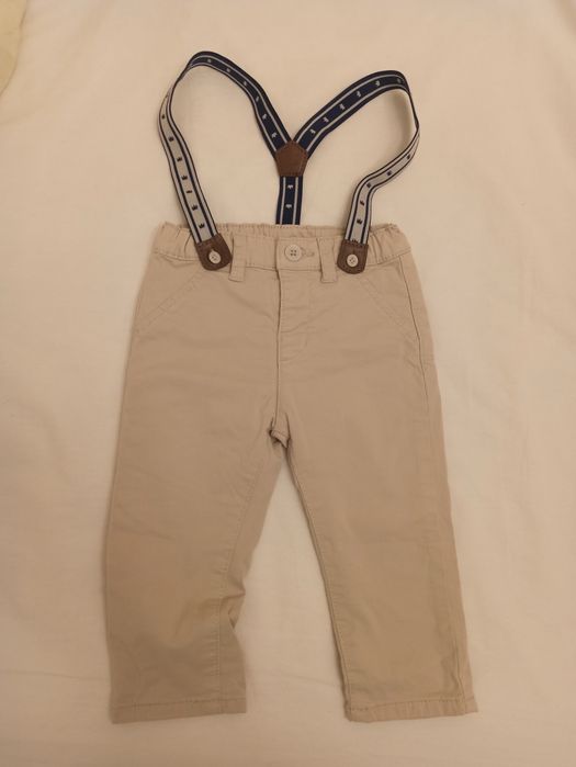 Mayoral панталонки за бебе с тиранти 6-9 м