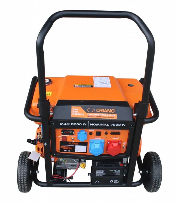 Generator s.hibrid GPL/GAZ/BENZINA 230/400V 8,2 kW CNO-NRG-10000-G-1/3