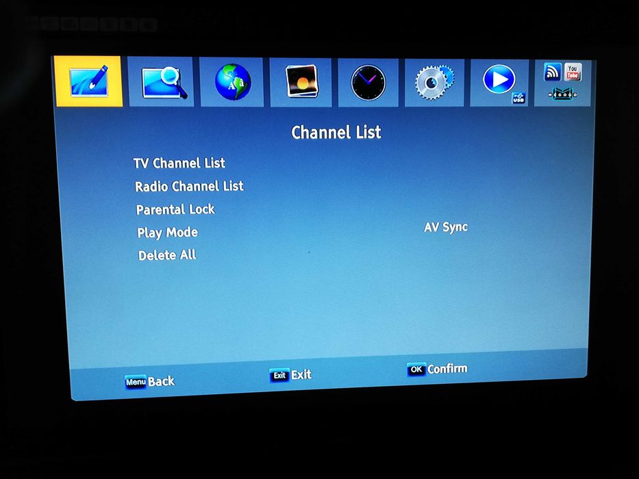 Receptor digital CATV,  IPTV M3u Youtube TV  Set Top Box