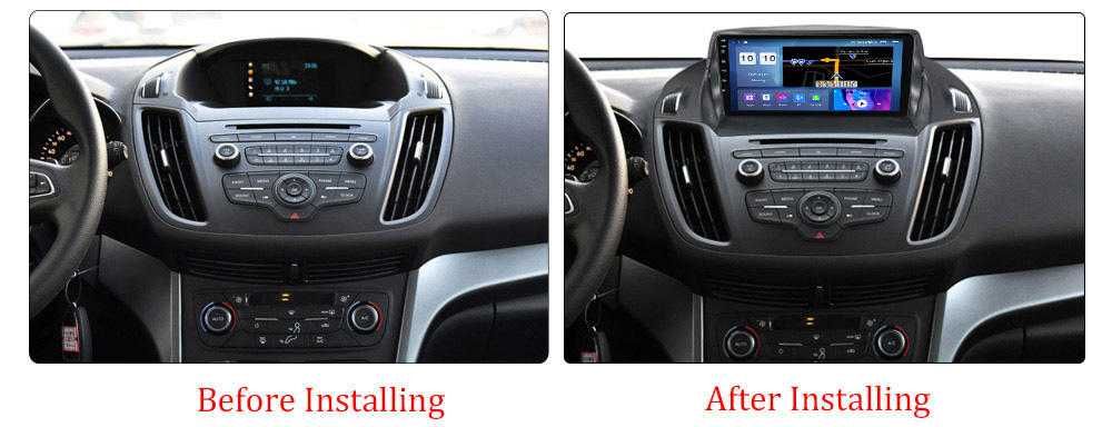 Navigatie Android 14 Ford Kuga 2 Escape 3 Waze YouTube CarPlay +CAMERA