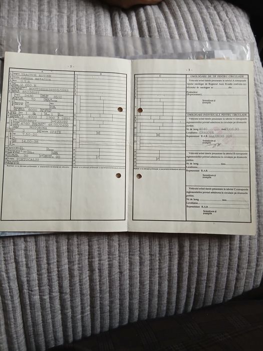 Tractor U650 cu acte