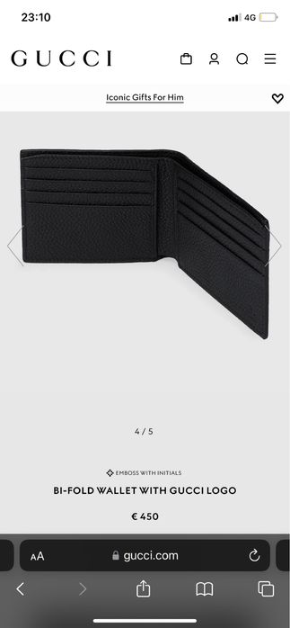 GUCCI мъжки портфейл BI-FOLD Wallet