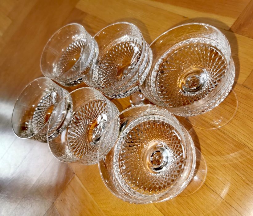 Кристални чаши шампанско сет комплект сервиз маркови оловен кристал