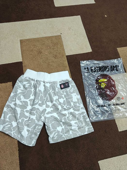 Pantaloni Scurți BAPE x Inter Miami Grey Camo - Mărimea L (Noi)