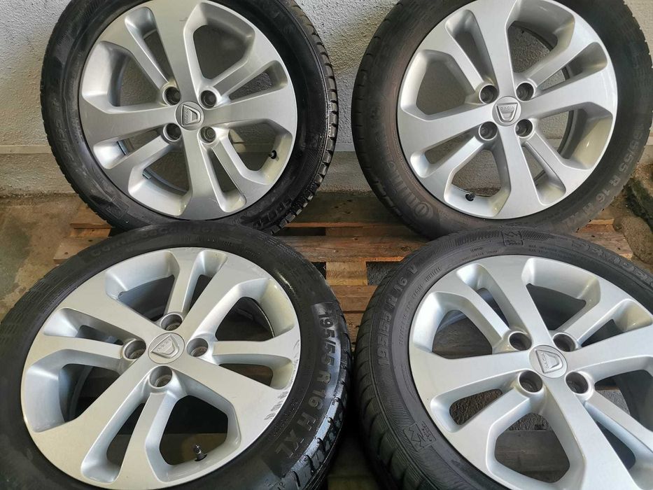 Jante Originale Dacia Lodgy / Sandero R.16 cu anvelope de vara