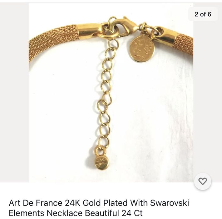 Swarovski gold 24k