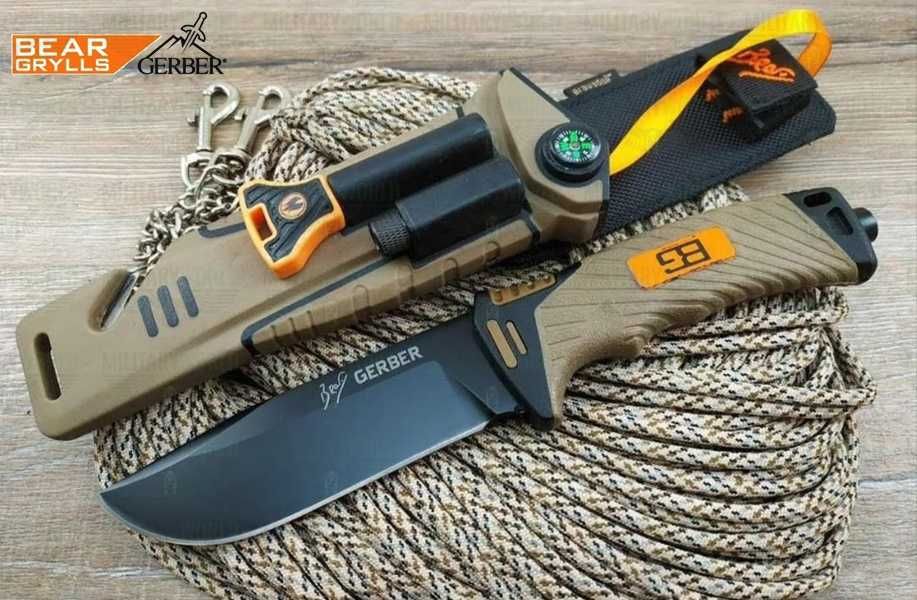 Cuțit supraviețuire multifuncțional Gerber Bear Grylls Pro Fixed Blade