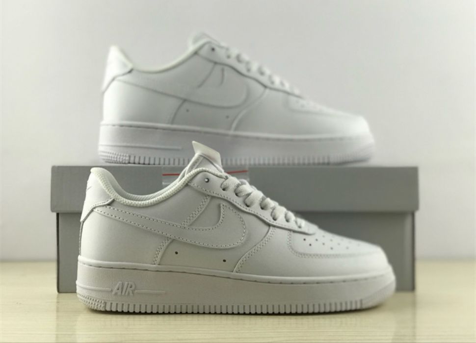 *LuX* Adidasi Nike AirForce 1 Triple White Low calitate TOP