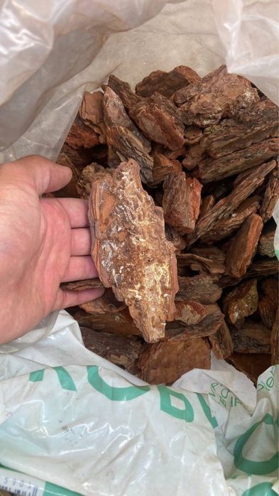 Сосновая кора для декора и ландшафта