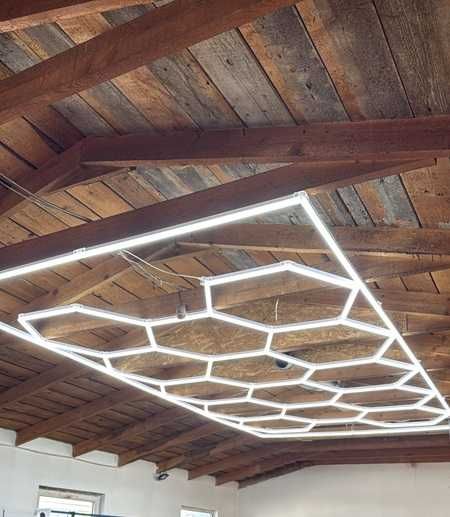 Tavan led honeycomb CCT din intrerupator - 5, 7, 11 sau 14 hexagoane