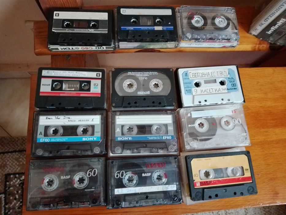 Аудиокасетки TDK, BASF, MAXELL, SONY "12бр х 0,40€=5€"!+Подарък 20бр!