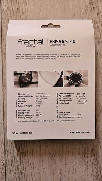 Ventilator Fractal Design prisma