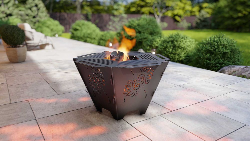 Focar grădină design premium – modele decupate in CNC – oțel gros