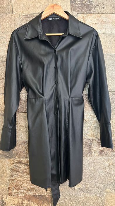 Кожена рокля ZARA