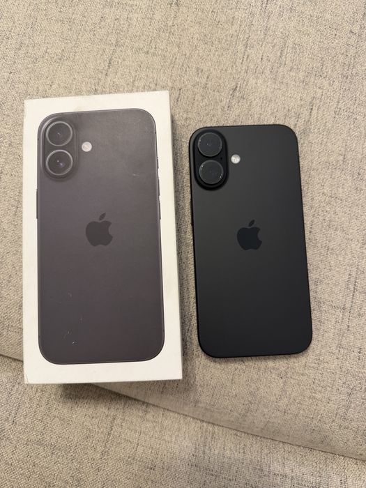 iphone 16 black 128gb baterie 100%, ca NOU